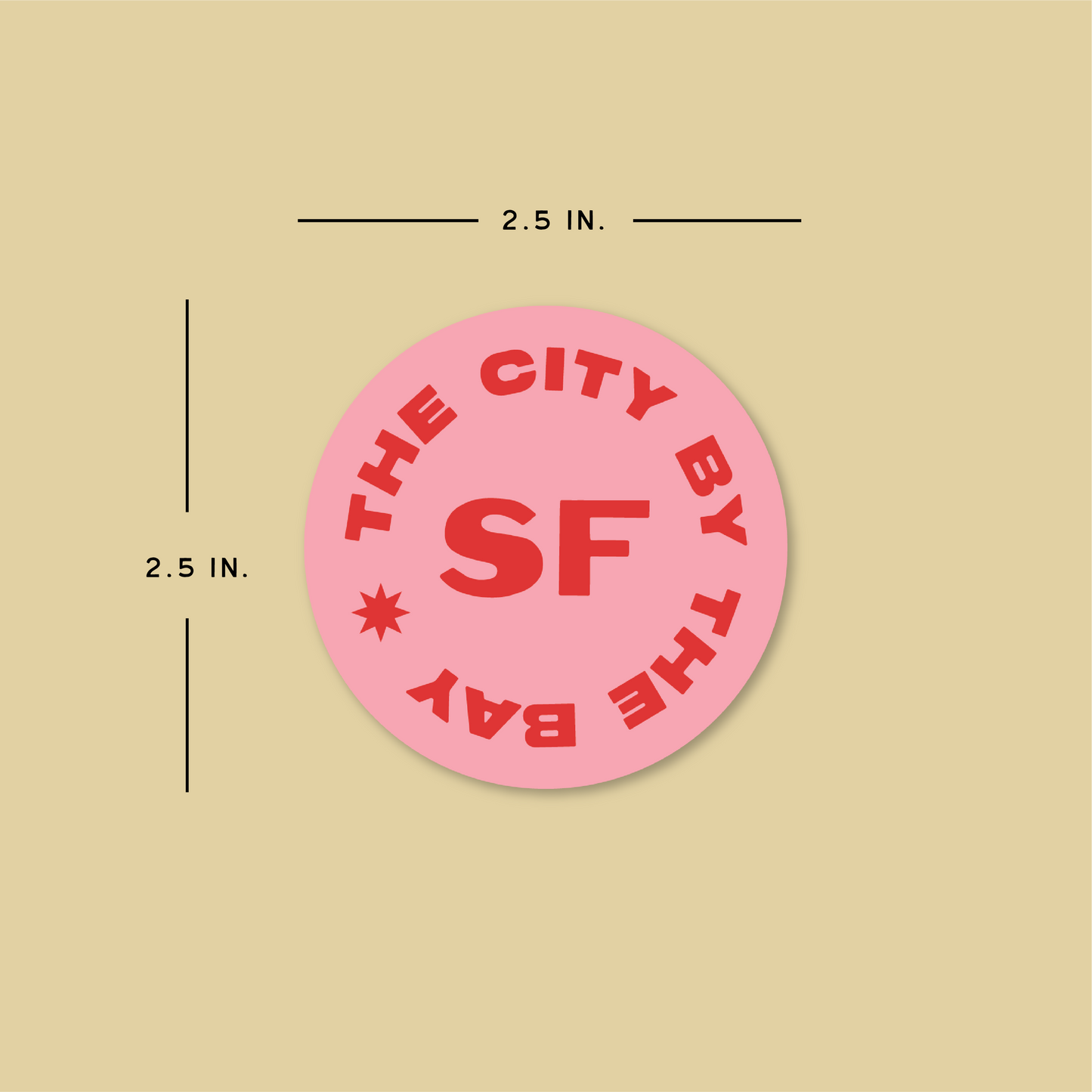 The City By The Bay (SF) Die Cut Sticker