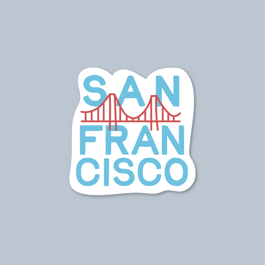 San Francisco City Name Sticker