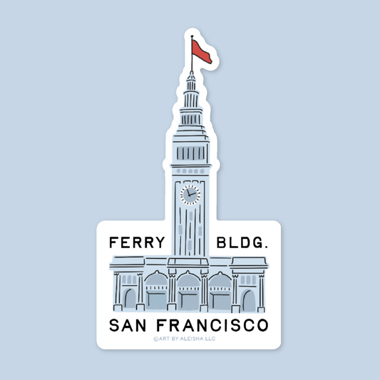 SF Ferry Building Landmark Sticker