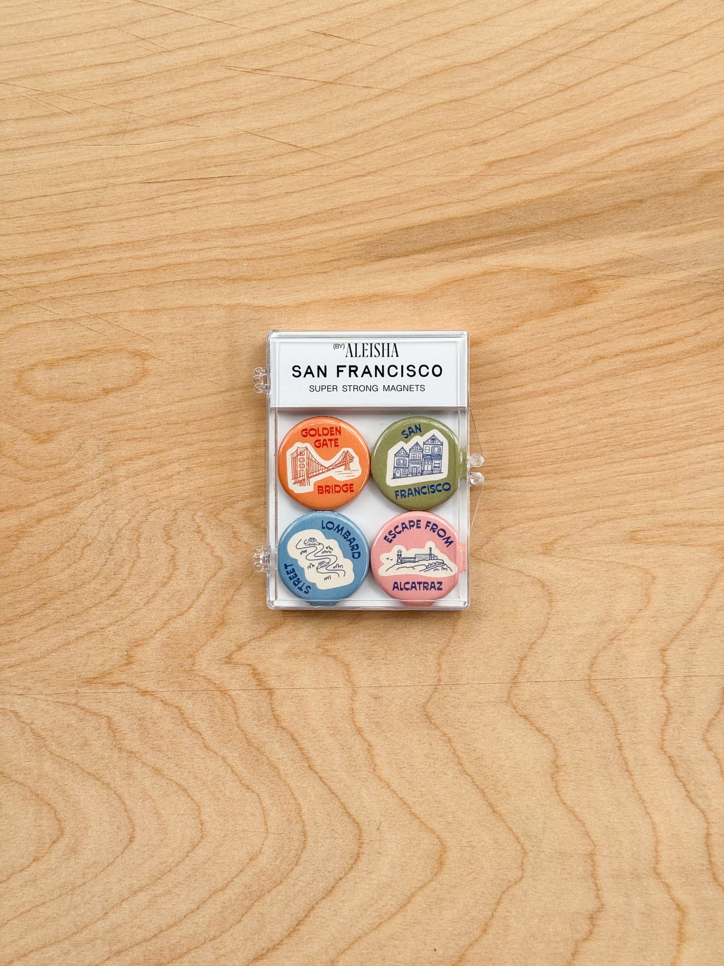 San Francisco Icons Magnet Set