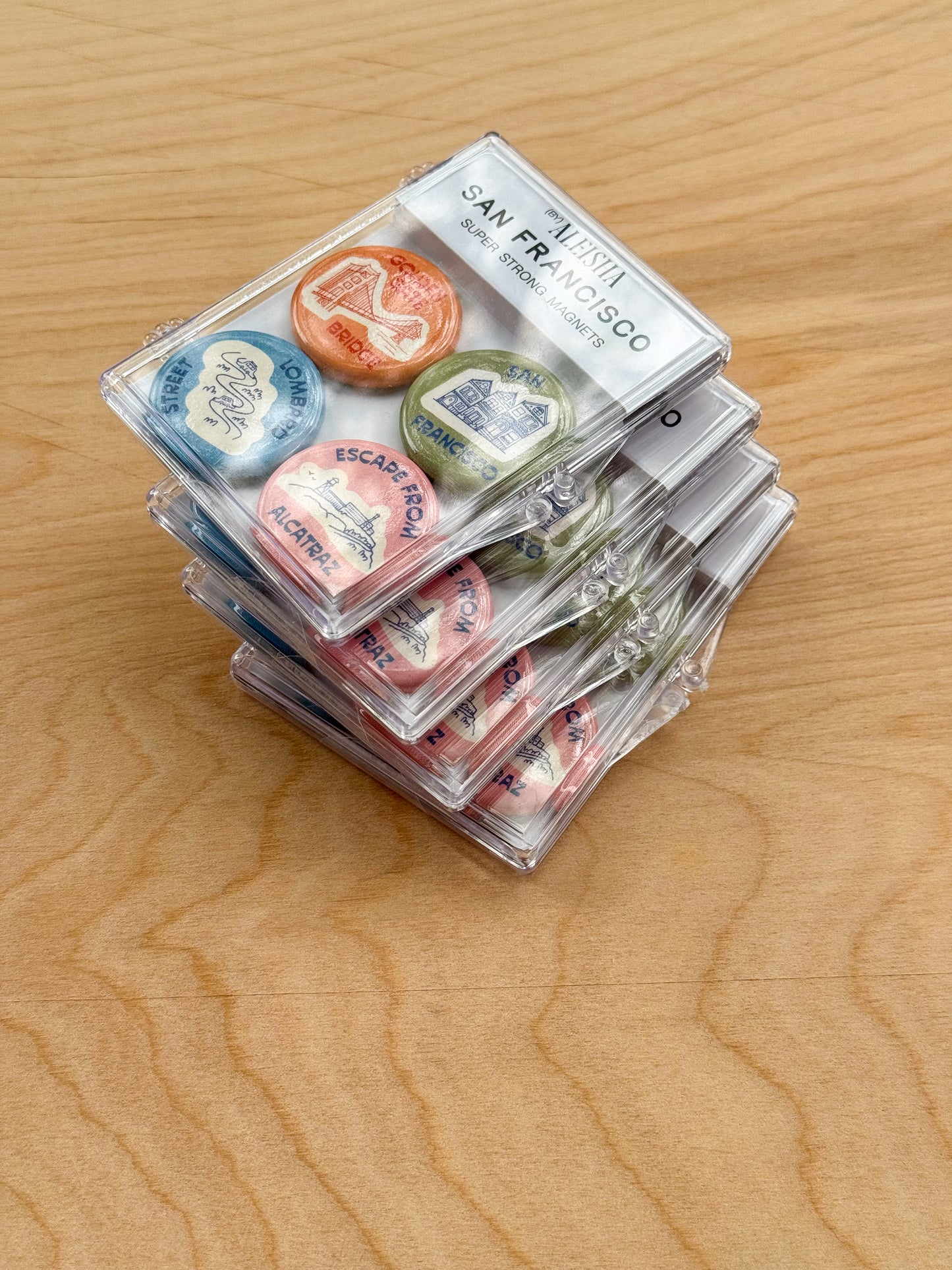 San Francisco Icons Magnet Set