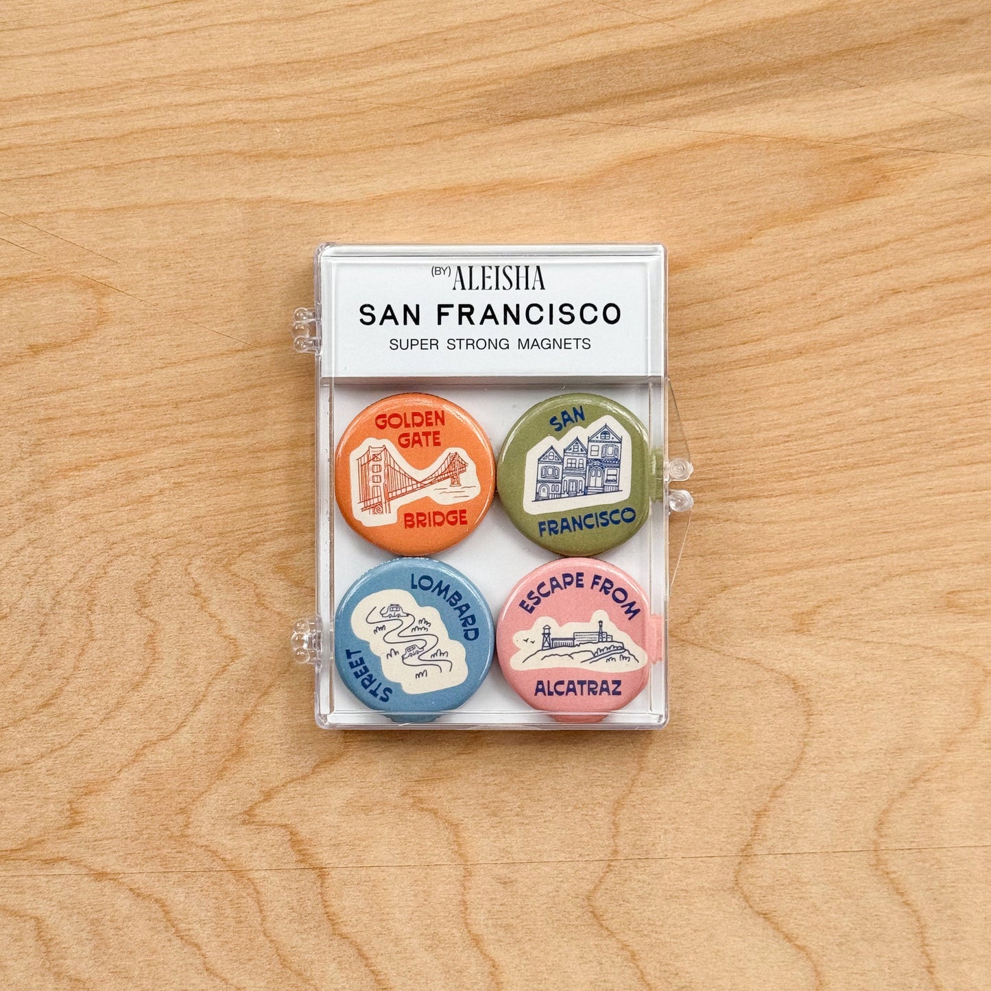 San Francisco Icons Magnet Set