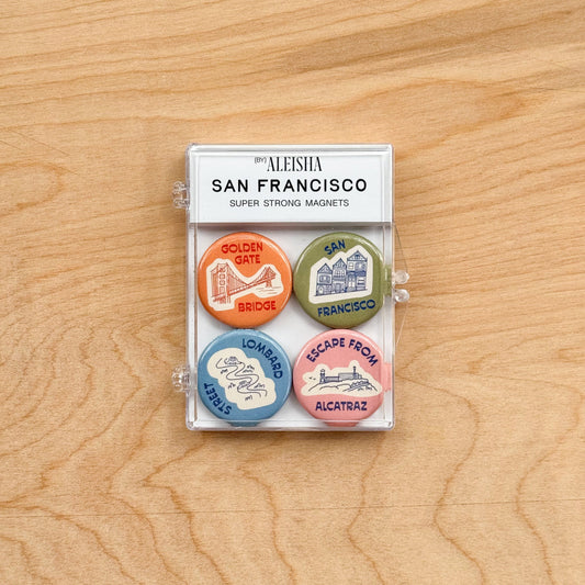 San Francisco Icons Magnet Set