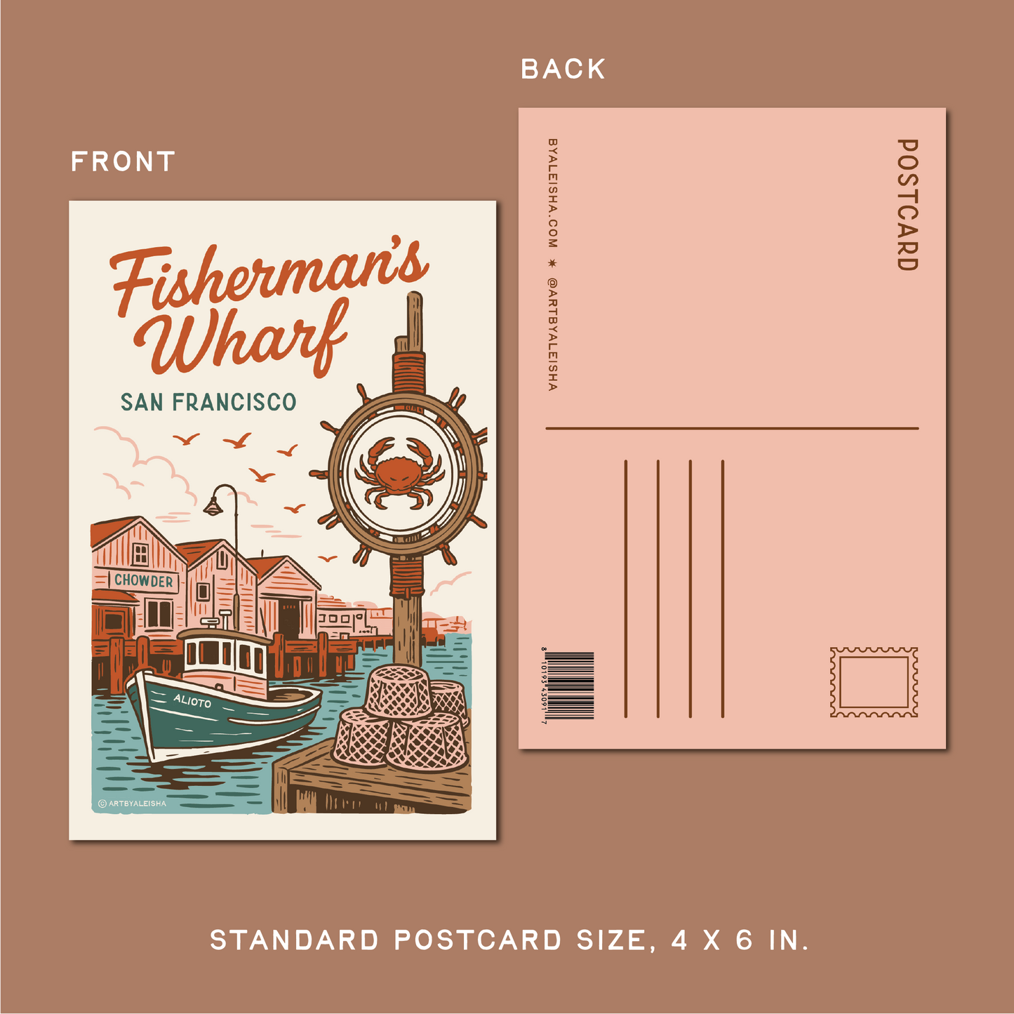 Fisherman's Wharf Postcard