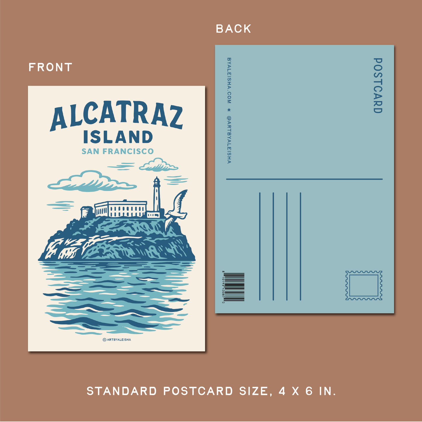Alcatraz Island Postcard
