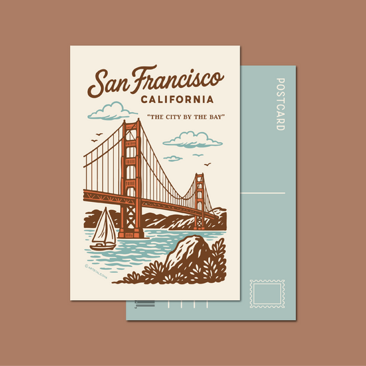 Golden Gate Bridge Postcard