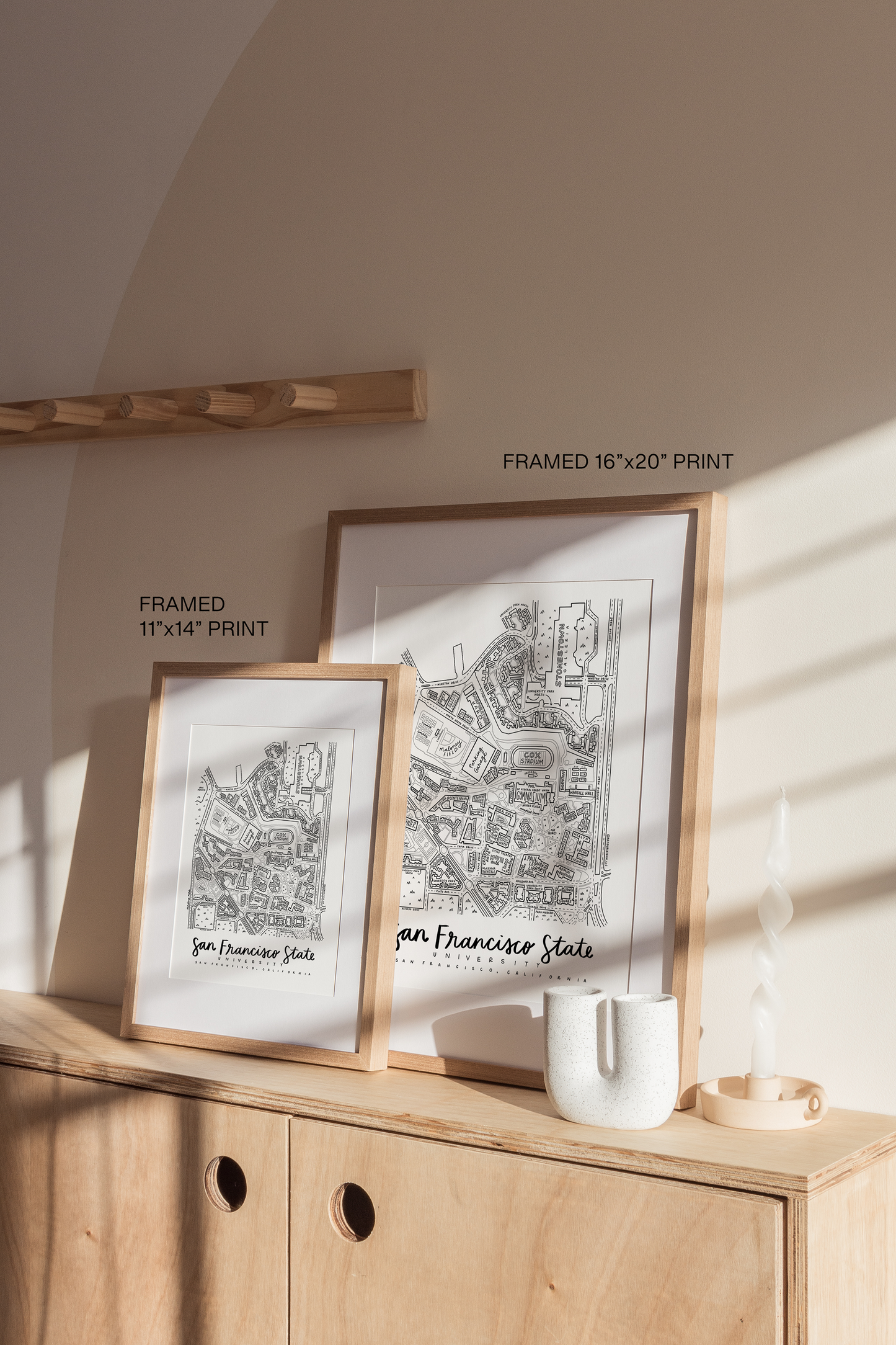 San Francisco State University Campus Map Print