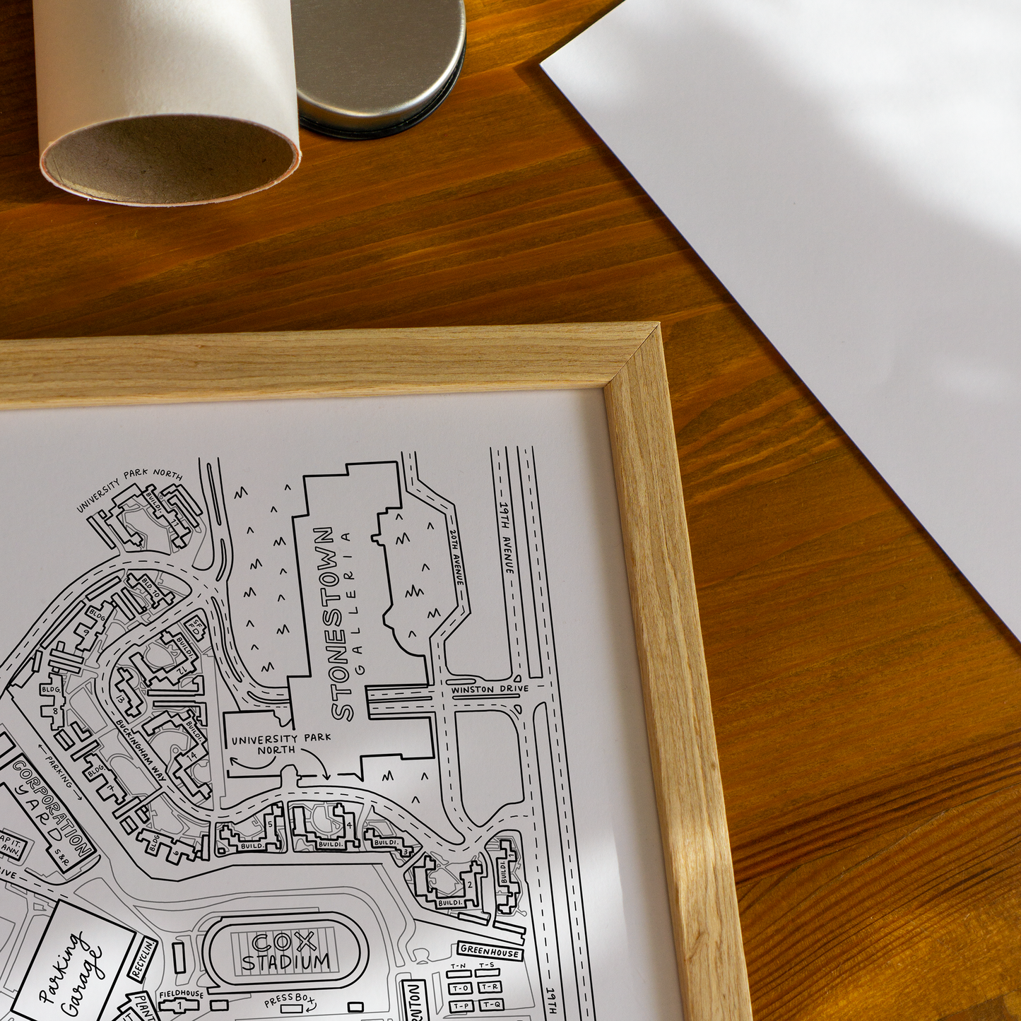 San Francisco State University Campus Map Print