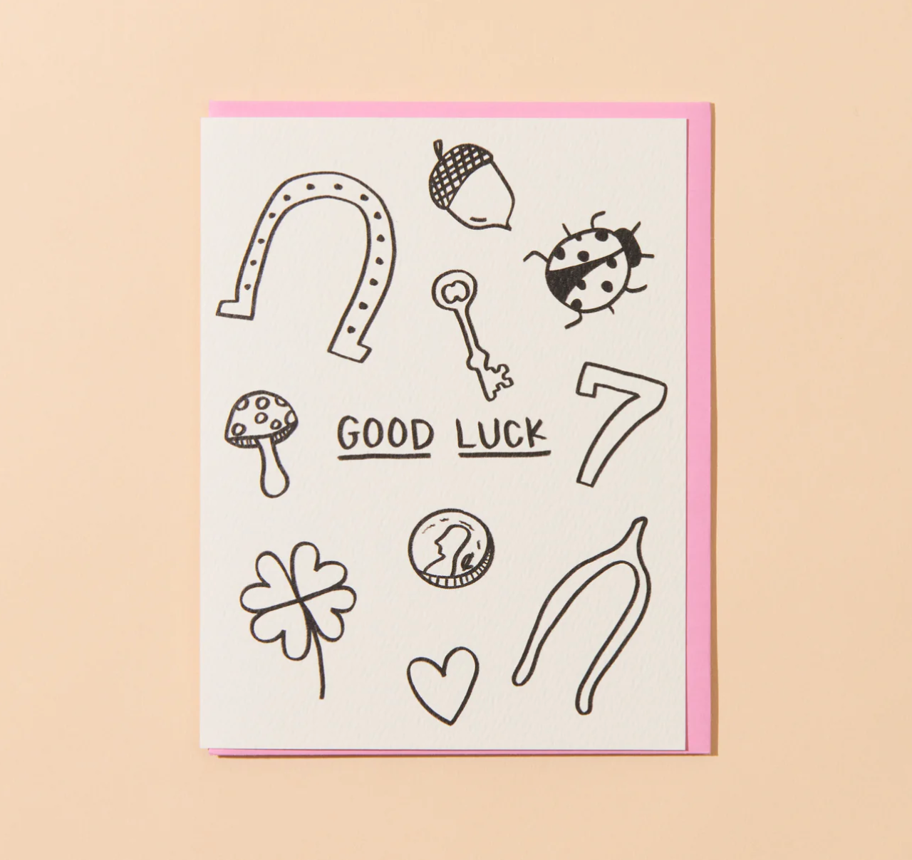 Good Luck Icons Card