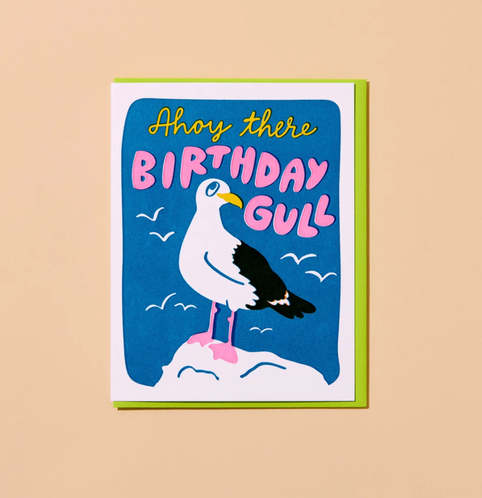 Birthday Gull Greeting Card