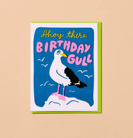 Birthday Gull Greeting Card