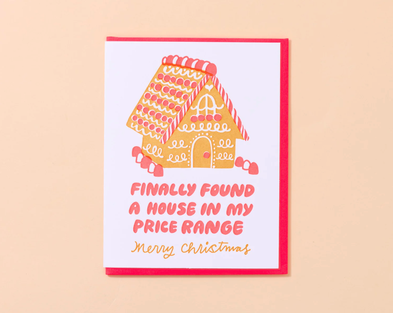 Affordable Gingerbread House Card