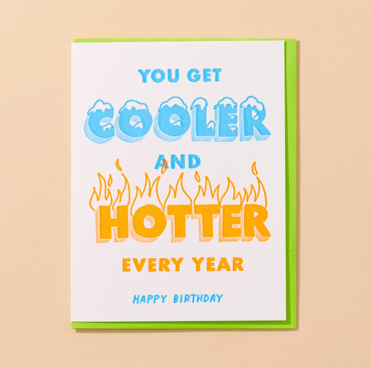Hotter Cooler Birthday Card