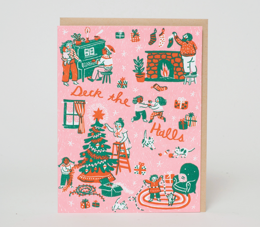 Deck The Halls Card