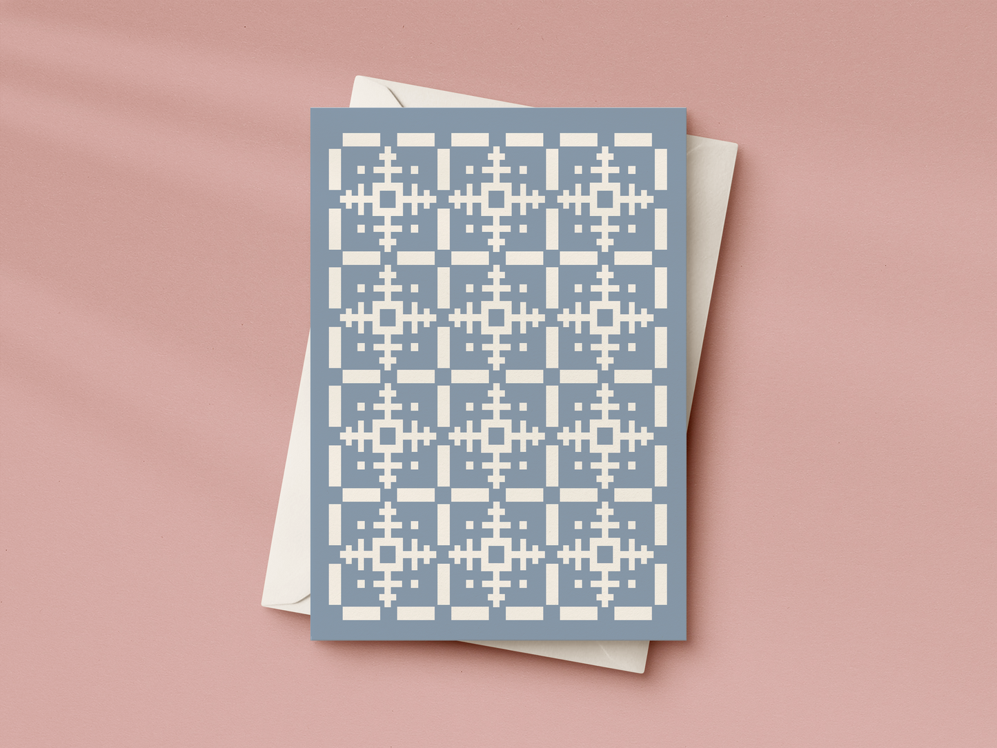 Snowflake Patchwork Greeting Card