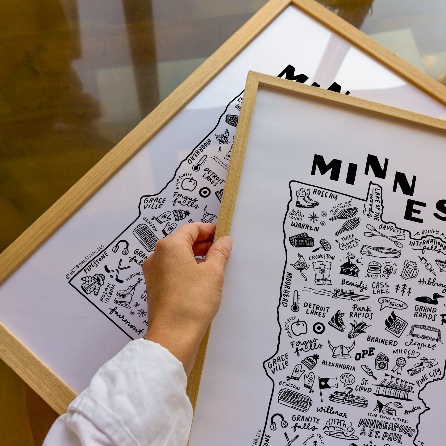 Minnesota State Map Print