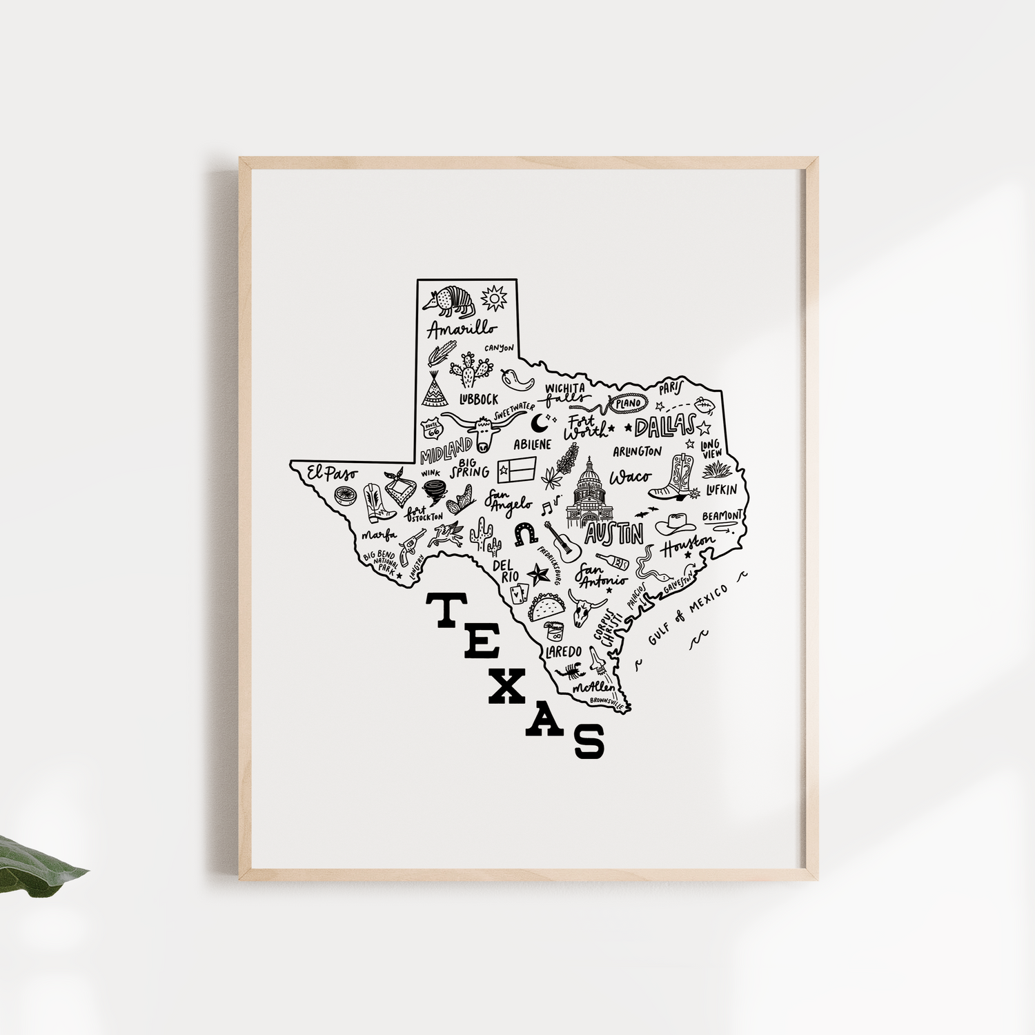 Texas State Map Printable Texas Map (Vintage) | Anderson Design Group