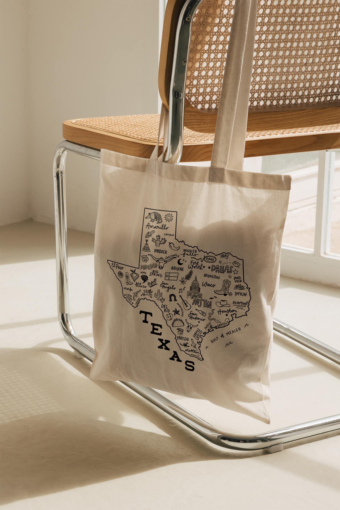 State of Texas Map Tote