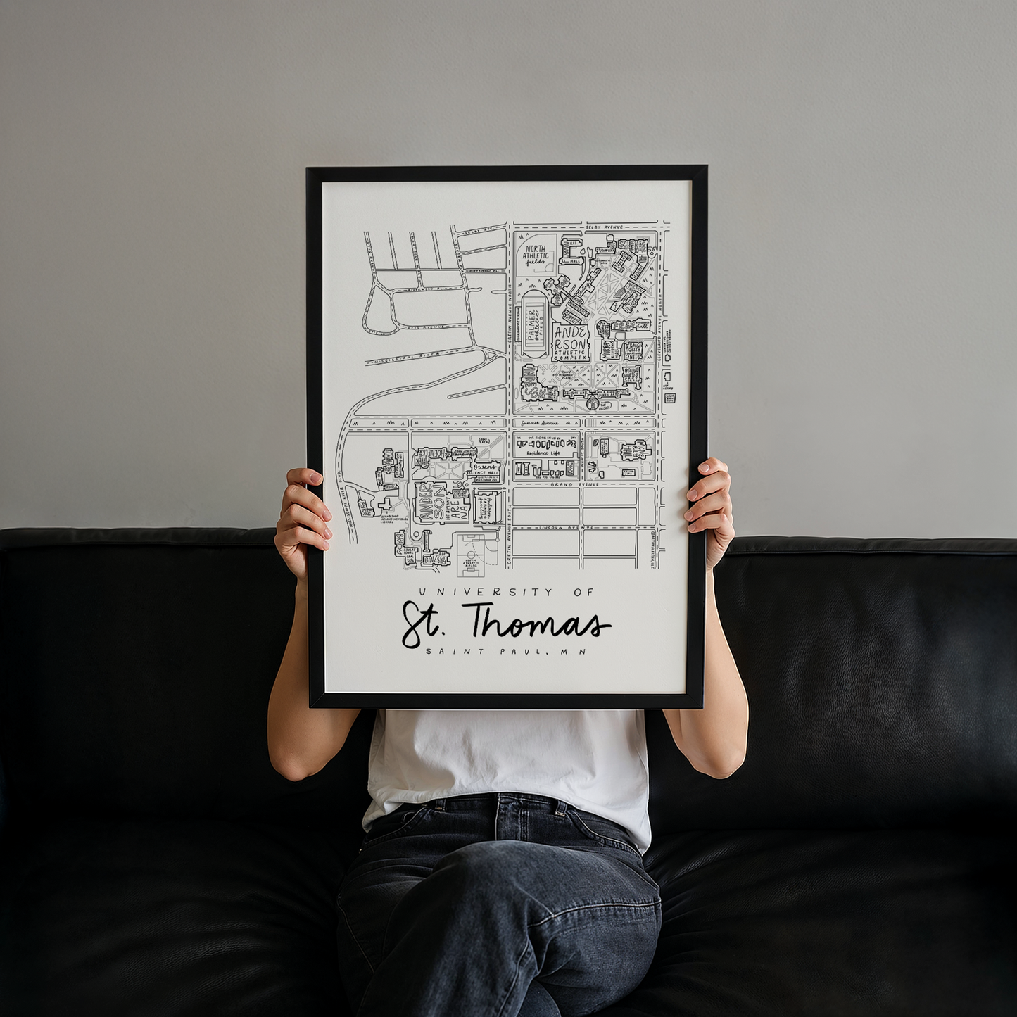 University of Saint Thomas (UST) Campus Map Print