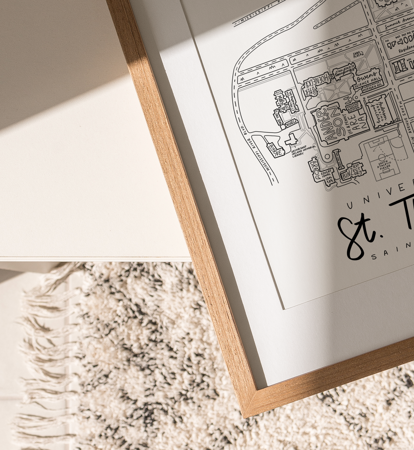University of Saint Thomas (UST) Campus Map Print