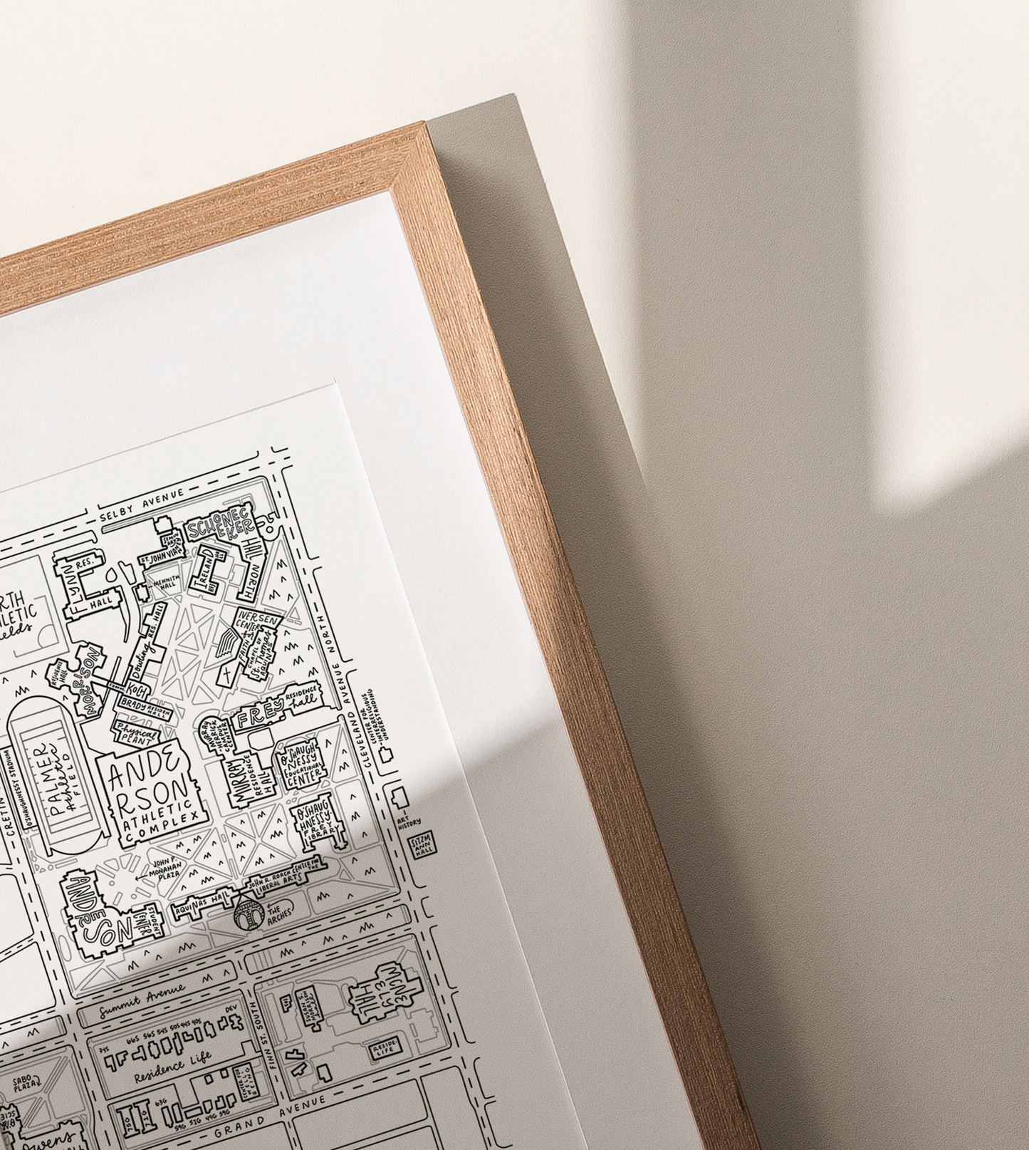 University of Saint Thomas (UST) Campus Map Print
