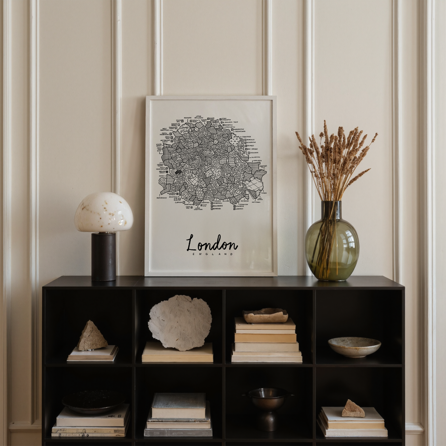 London Neighborhood Map Print