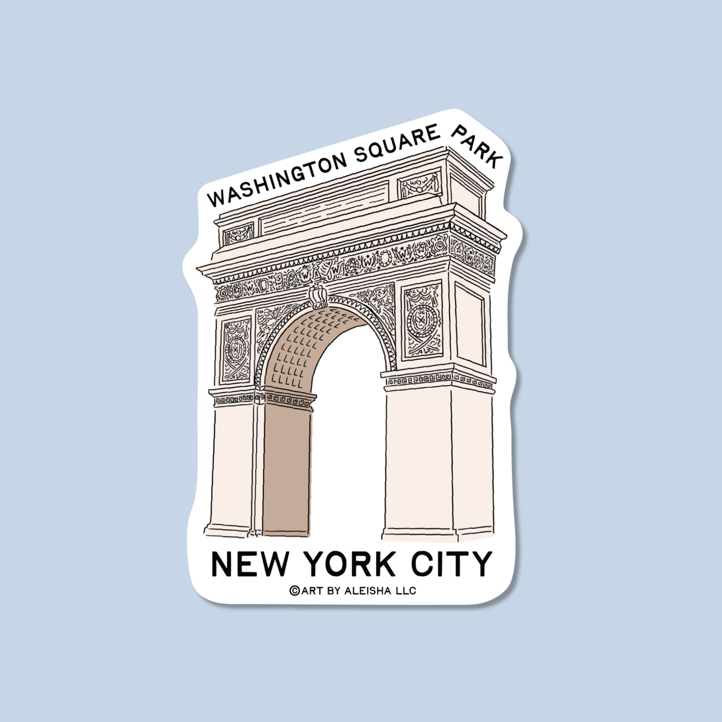 Washington Square Arch Sticker