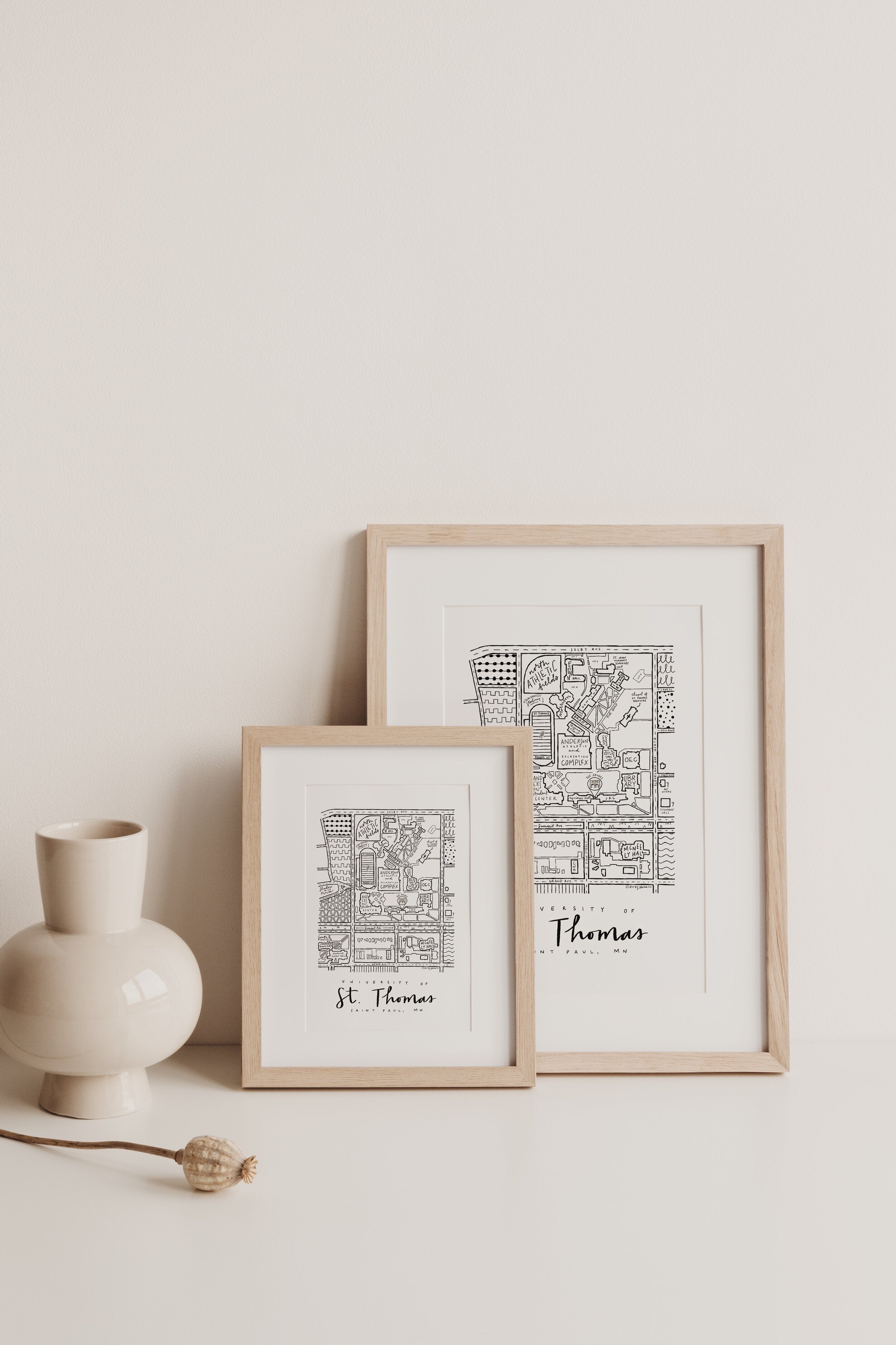 University of Saint Thomas (UST) Campus Map Print – (BY) ALEISHA