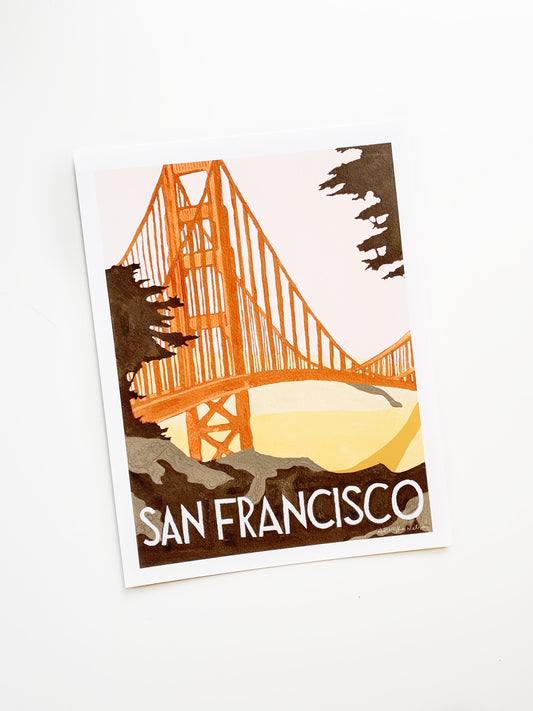 San Francisco Golden Gate Travel Poster