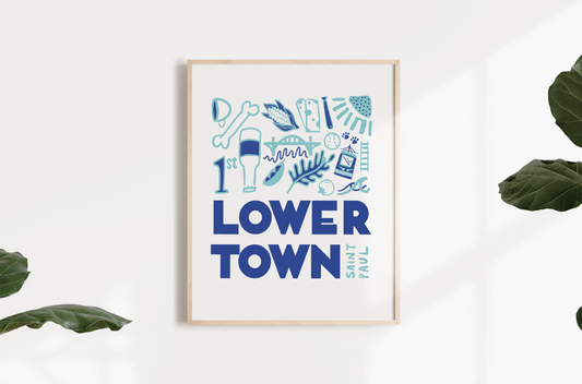 Lowertown Blues Mural Print