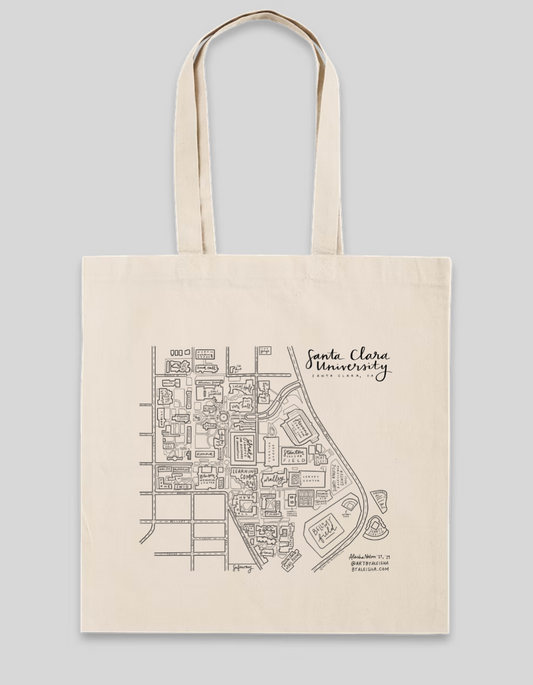 Santa Clara University Campus Map Tote